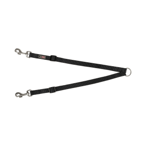 Dobbel hundelenke – duo hundebånd for to hunder, 2 str (XS-S)